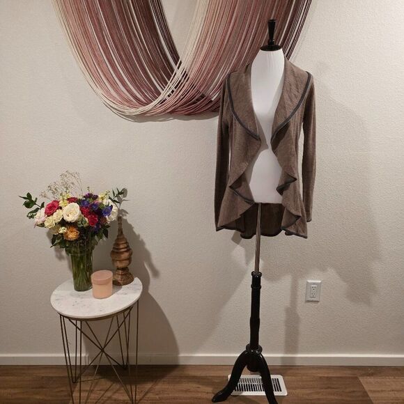 Cynthia Rowley - Italian Merino Wool Waterfall Cardigan Sz M - Picture 1 of 5
